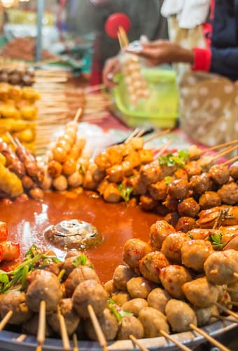 street food i bangkok thailand