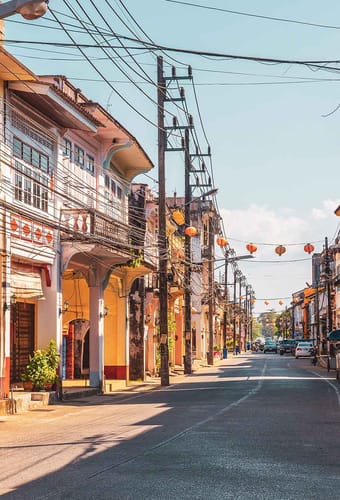 den gamle bydel i khao lak thailand