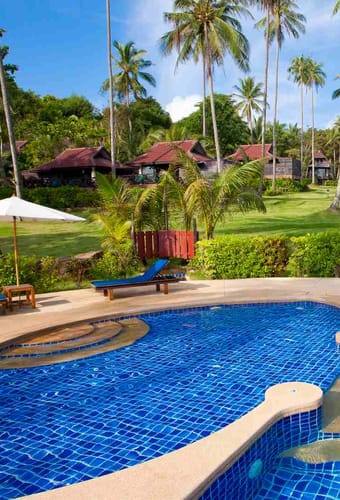 Thailand, Koh Kood, Koh Kood Beach Resort, Pool View