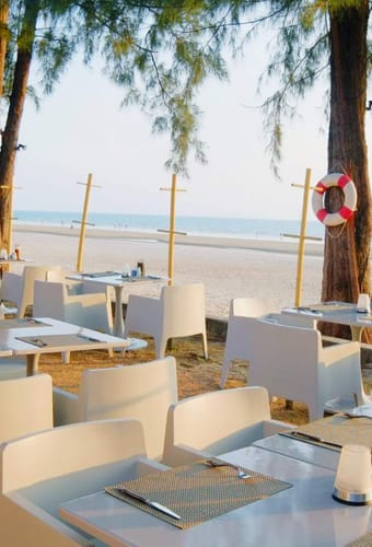 Thailand, Koh Lanta, Twin Lotus, Restaurant Beach