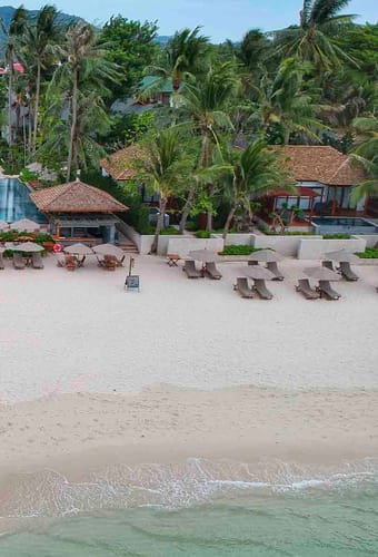 Thailand, Koh Samui, Banana Fan Sea Resort, Strand Udsigt