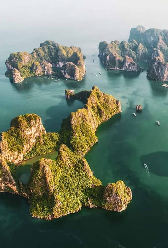 Vietnam halong bugten oeer