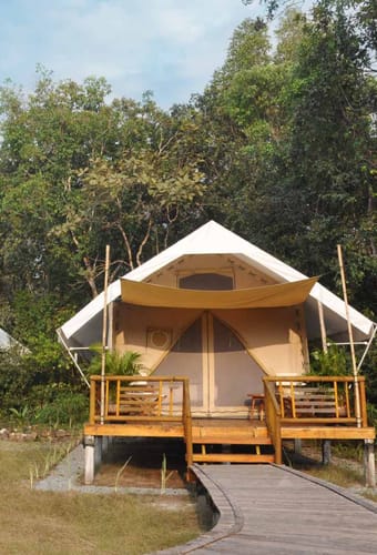 Cambodia, Cardamom Mountain,s Cardamom Tented Camp, Telte