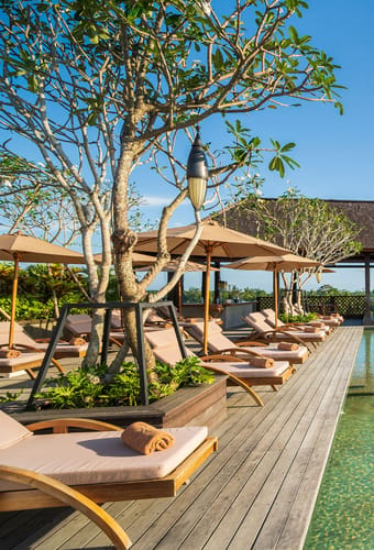 Indonesien Bali Ubud Adiwana Bisma, Rooftop Pool