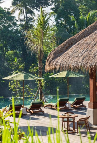 Indonesien Bali Ubud Adiwana Suweta, Chilled Pool Bar