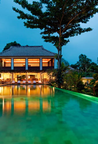Indonesien, Bali, Ubud Como Uma, Pool & Uma Bar View