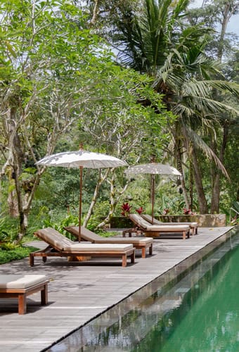 Indonesien, Bali, Ubud, Komaneka Bisma, Pool Area