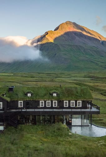 Island Deplar Farm Hotel med udsigt til landskabet