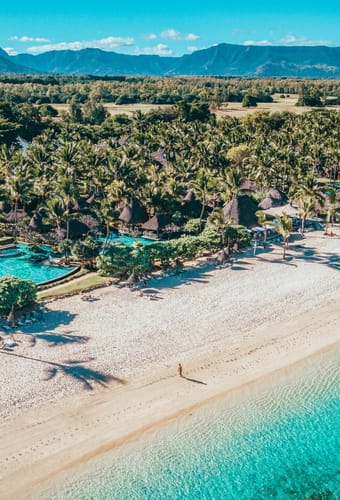 Mauritius La Pirogue Luftfoto