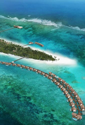 Rejser til Maldiverne, The Residence Maldives at Falhumaafushi, set fra luften