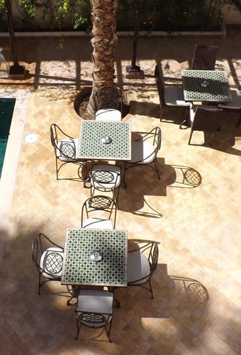 Riad i Marrakesh. Marokko