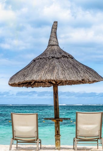 Rejser til Mauritius, Friday Attitude, Solsenge med udsigt til Det Indiske Ocean