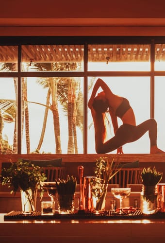 mauritius long beach yoga scaled