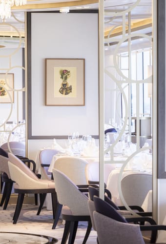 Restaurant ombord på Cunard