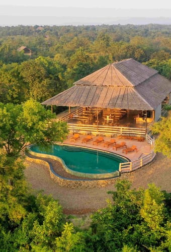 Thailand, Chiang Mai, The Bush Camp, Pool Area