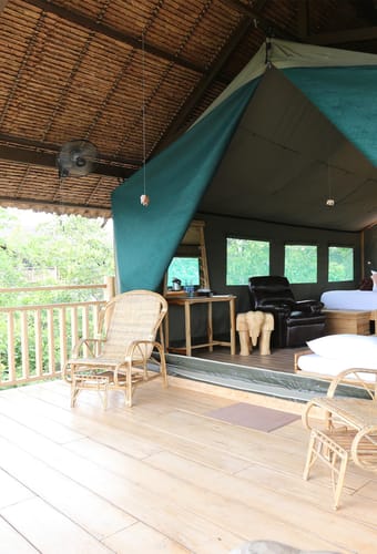 Thailand, Chiang Mai, The Bush Camp, Tent Terrace
