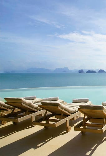 Thailand, Koh Yao Noi, Six Senses Yao Noi, Pool Udsigt