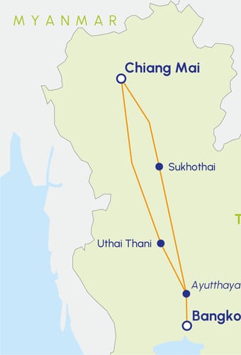 Thailand the jasmine rute blå tog