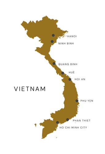 Vietnam kort togrejse fra nord til syd smalt kort 3000x1875 scaled
