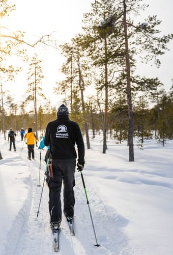finland Lapland wilderness hotels cross country skiing scaled