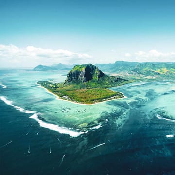 mauritius udsigt over oeen lemorne brabant bjerg