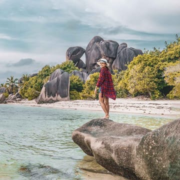 Kvinde på La Digue