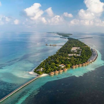 Rejser til Maldiverne, The Residence Maldives at Dhigurah, fra luften
