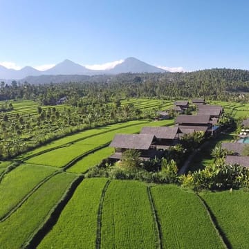 Indonesien, Bali, Munduk, Munduk Retreat Bali, Resort Set Ovenfra Omgivet Af Natur