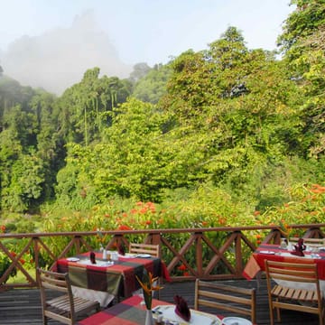 Malaysia, Borneo, Danum Valley Borneo Rainforest Lodge, Restaurant View