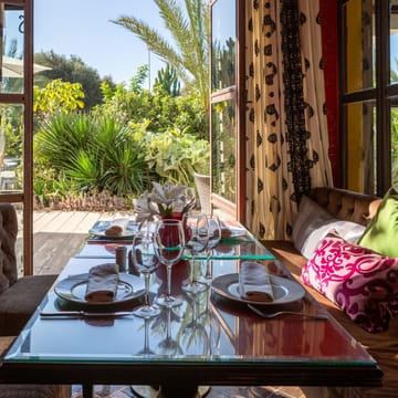 Marokko Agadir Villablanche Restaurant Garden