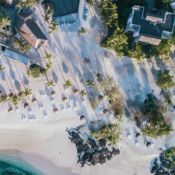 Rejser til Mauritius, Long Beach, udsigt fra oven