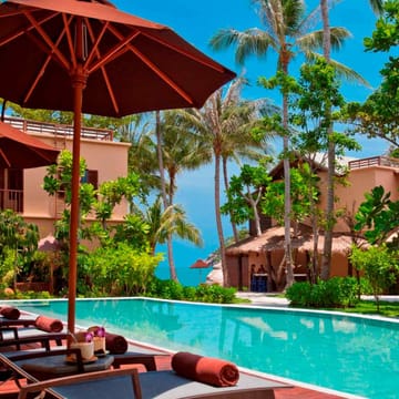 Thailand, Koh Phangan, Buri Rasa Village Koh Phangan, Pool Omr&aring;de