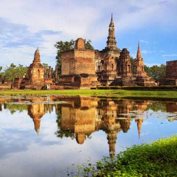Thailand sukhothai historisk park aar gammel tempel