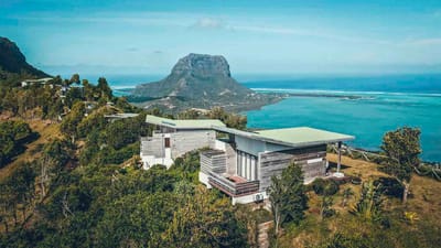 Rejser til Mauritius, Chalets Chamarel, Udsigt til Le Morne halvøen