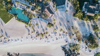 Rejser til Mauritius, Long Beach, udsigt fra oven