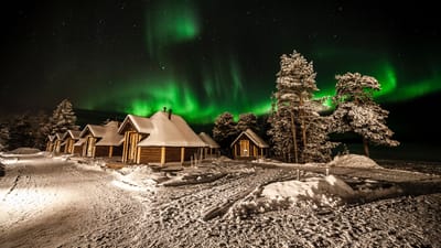 finland Lapland inari wilderness aurora cabin hotel