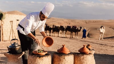 Marokko Marrakesh Amanjena Agafay Dinner