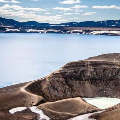 Island Nordisland M&yacute;vatn midt islands hoejland udflugt vulkan Askja