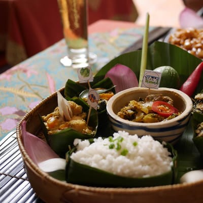 Cambodia, Siam Reap, Smagen af Cambodia, Måltid, Lokale Retter