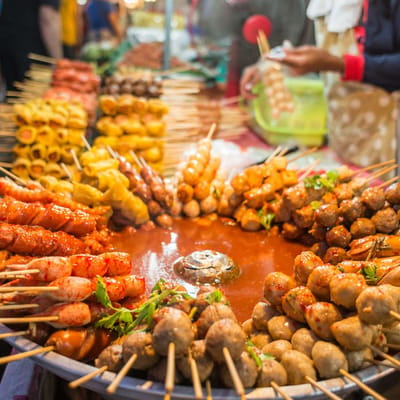 street food i bangkok thailand