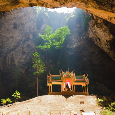 pavillion of the king tempel i phrayanakorn grotte i hua hin thailand