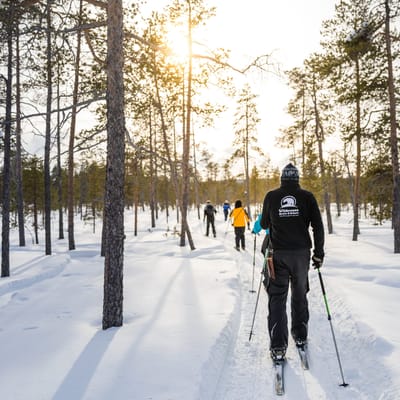 finland Lapland wilderness hotels cross country skiing scaled