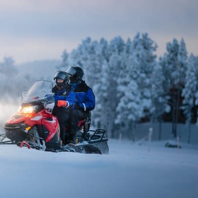 finland Lapland wilderness hotels snowmobile safari1 scaled