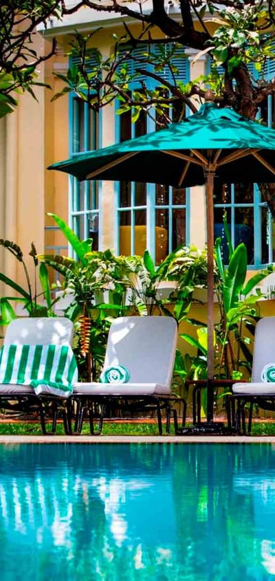 Cambodia, Phnom Penh, Raffles Hotel, Le Royal Pool