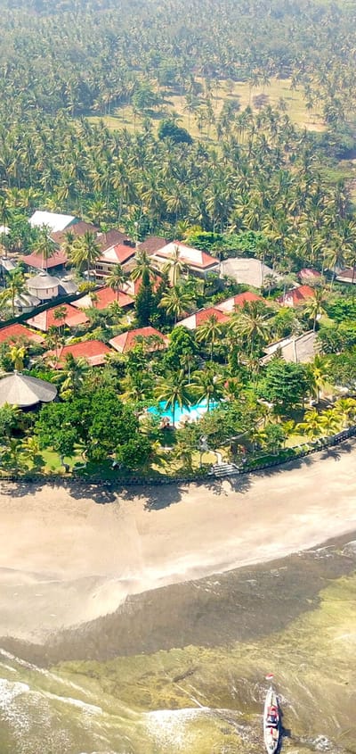 Indonesien Bali pekutatan puri dajuma aerial view scaled