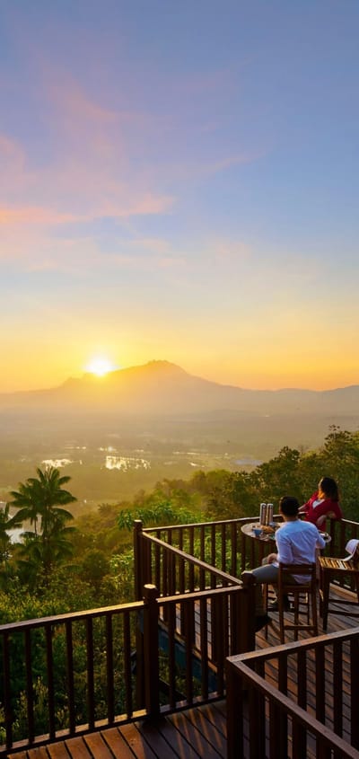 Malaysia, Borneo, Kuala Lumpur, Shangri La Rasa Ria, Sunset View From Balcony