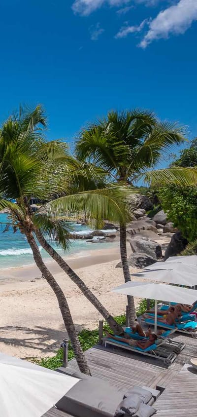 seychellerne mahe carana beach beach from above