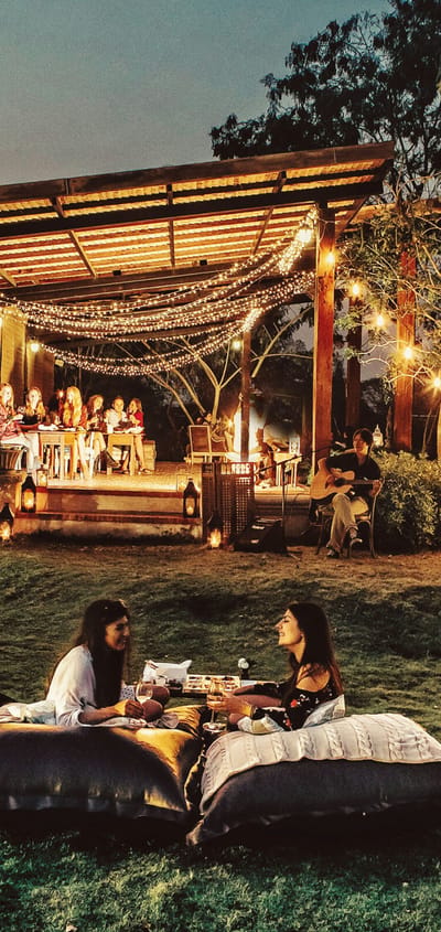 Thailand, Pai, Reverie Siam Resort, Riverside Evening