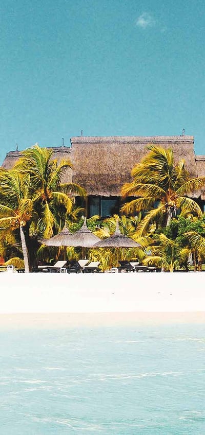 Rejser til Mauritius, Dinarobin Beachcomber Golf Resort & Spa, stranden
