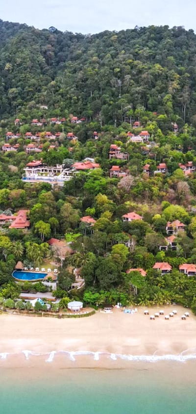 Rejser til Thailand, Koh Lanta, Pimalai Resort & Spa, stranden